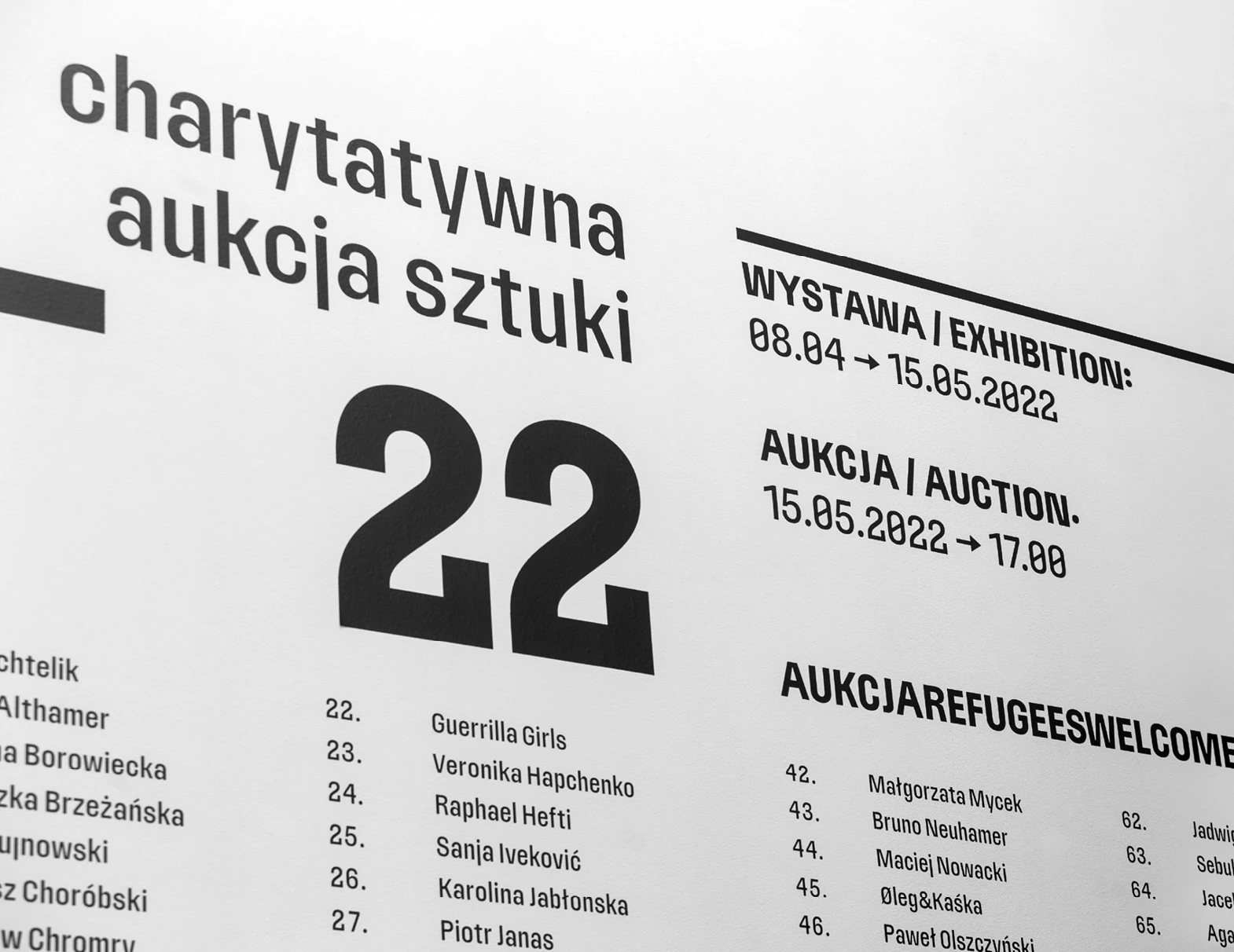Charytatywna Aukcja Sztuki Refugees Welcome 2022